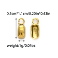 Golden 304 stainless steel jewelry fastener for DIY necklaces and crafts, 0.5x1.1cm size - Gold Cord End Cap Style (TZ-TP1327-02)