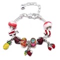 Bracciale fai-da-te argento con ciondoli frutta in smalto e perline colorate - Tema Frutta Vibrante Estiva (Z*11)