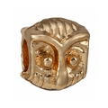 Charm a civetta dorata con finitura lucida per bracciali e gioielli fai-da-te - Gufo Oro (024)