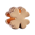 Roségold plattierter vierblättriger Kleeblatt Kristall Anhänger für DIY Armband Schmuck - Roségold Vierblättriges Kleeblatt (003)