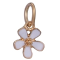 Spring style enamel daisy flower charm with gold-plated edges for DIY jewelry making - Gold Petal Gold Pistil Daisy Pendant (43)