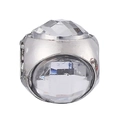DIY silver-plated bead with faceted transparent crystals for bracelets and necklaces - 036 / Standard Spec