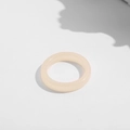 Y2K minimalist translucent resin ring in skin pink color with smooth polished finish - Style 17 (A17-3-2-7)