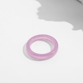 Minimalist lavender translucent resin Y2K ring with a smooth polished finish - Style 15 (A17-3-2-5)
