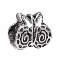 Vintage butterfly charm bead in oxidized silver finish for DIY bracelets and jewelry - Vintage Textured Butterfly Bead (5)
