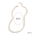 Golden chunky chain necklace with lobster clasp and extension links, 11g weight - Gold Geometric (11506_5)