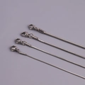 Elegante Schlangenkette aus Edelstahl in vier Breiten mit Karabinerverschluss - 0.9mm*40CM+5CM / Stahlfarben