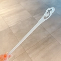Elegant creamy white faux jade hair stick with traditional hollow Ruyi cloud design - Pure White Cloud Style