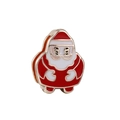Rose gold Santa Claus enamel charm pendant for 10mm DIY stainless steel bracelets - Cute Santa Claus (08)