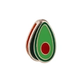 Rose gold 10mm avocado charm with green enamel for DIY mesh bracelets and watches - Avocado Shape (14)