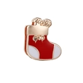 Rose gold Christmas stocking keeper bead for 10mm mesh bracelet DIY charm - Red Christmas Stocking (16)