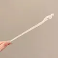 Elegant translucent white hair pin in Neo-Chinese style with hollow carved design - Phoenix Head Hollow Style (4#) / White