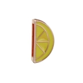 Rose gold lemon slice charm for 10mm mesh bracelet with yellow enamel details - Yellow Lemon Slice (21)