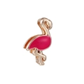 Pink enamel flamingo charm in gold finish for 10mm stainless steel mesh bracelet - Pink Flamingo (27)
