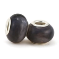Deep purple marble resin beads with silver metal core for DIY charm bracelets - Deep Purple Textured Style (042)