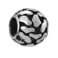 Antique silver hollow round bead for DIY bracelet jewelry making in retro alloy style - 4mm / Irregular Hollow Ball (026)