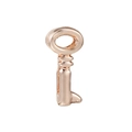 Polished rose gold key charm pendant accessory for 10mm DIY stainless steel bracelets - Classic Key Shape (45)