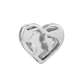 Silver heart-shaped world map charm for 10mm DIY stainless steel bracelet band - Standard Spec / Heart World Map Style (06)