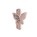 Charm a farfalla oro rosa con zirconi per bracciale a scorrimento da 10mm - Stile Farfalla Oro Rosa (06)