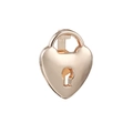 Rose gold heart-shaped lock accessory for 10mm DIY mesh bracelets and watch bands - Heart Lock Clasp (15)