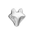 Polished silver stainless steel fox head pendant for 10mm slider bracelets - Standard Spec / Fox Head Shape Style (20)