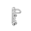 Silver stainless steel Love slider charm for 10mm mesh bracelet and watch band - Standard Spec / Love Vertical Style (29)