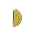 Charm de citron doré pour bracelet 10mm en émail jaune avec détails métalliques - 24-Gold Yellow