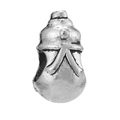 Ciondolo per fai da te in finitura argento vintage con design di casco retrò per gioielli - Forma di Casco 3D (003)