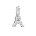 Polished silver Eiffel Tower charm for 10mm stainless steel bracelet bands - Standard Spec / Eiffel Tower Style (33)