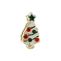 Breloque sapin de Noël 10mm pour bracelet à mailles en acier inoxydable coloré - 28-Gold Red Green White