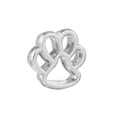 Silver stainless steel hollow pet paw print charm bead for 10mm DIY slider bracelets - Standard Spec / Paw Print Shape Style (36)