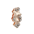 Charm keeper in acciaio inossidabile oro rosa con strass per bracciali fai da te - Stile Strass Irregolare (31)