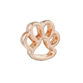 Rose gold paw print charm with polished finish for 10mm DIY slider bracelets - Paw Print Shape (36)