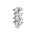 Silver stainless steel double four-leaf clover heart charm for 10mm slide bracelets - Standard Spec / Stacked Four-Leaf Clover Style (41)