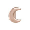 Rose gold crescent moon stainless steel slider charm for 10mm mesh DIY bracelet - Crescent Moon Shape (38)