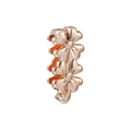 Rose gold double clover slider charm with heart-shaped petals for 10mm mesh bracelet - Double Clover Shape (42)
