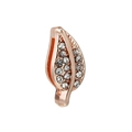 Accessorio per gioielli a foglia in oro rosa con cristalli micro-pavé scintillanti - Stile Foglia Pavé (43)