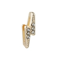 Breloque éclair dorée pour bracelet keeper 10mm sertie de cristaux micro-pave brillants - Éclair