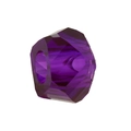 DIY faceted dark purple crystal charm bead with large hole for European style bracelets - Normal Specification / Deep purple