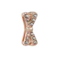 DIY rose gold bow charm with clear rhinestones for 10mm slide keeper bracelet - Rhinestone Bow Style (38)