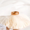 Anello minimalista in acciaio inossidabile oro rosa opaco con finitura spazzolata elegante - US 4 / Stile Spazzolato 6mm / Oro rosa