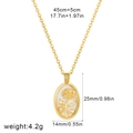 Détail du collier en or 18 carats avec rose gaufrée sur pendentif en nacre - Octobre Souci