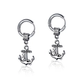 Boucles d'oreilles homme en acier inoxydable avec pendentif ancre au style vintage - Boucles d'Oreilles Clous Ancre (497)