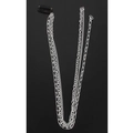 Minimalistische silberne mehrlagige Haarkette mit Metallclip für Damen im Trend-Stil - Silber Stil A (11300A)