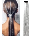 Silberne Quastenhaarkette mit BB-Clip für Punk-Party-Frisuren für Damen und Mädchen - Hauptbild 1A3B