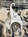 Polished 316 stainless steel elephant brooch with a glossy mirror finish silver pendant - Silver Elephant