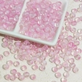 Macro de perles de verre gelée dégradées roses 6-8mm pour bijoux faits main - 6mm / Perle de verre crémeuse (A85) / Rose Clair