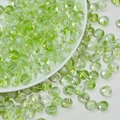 Macro de perles en verre vert de 6mm aux textures mates et polies pour bijoux DIY - Perle de verre crémeuse (A81)