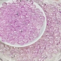 Close-up of 8mm light purple transparent glass beads for DIY jewelry making and crafts - Light Purple