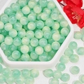 Hellgrüne 8mm Sternenharzperlen mit Goldschimmer für DIY Schmuckherstellung - 10mm Seeblau